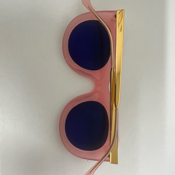 Illesteva Boca II Monochromatic Cat-Eye Sunglasses, Pink - Picture 2 of 6
